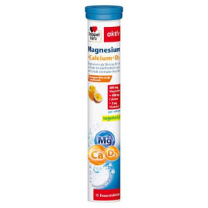 Produktbild von DOPPELHERZ Magnesium+Calcium+D3 Brausetabletten